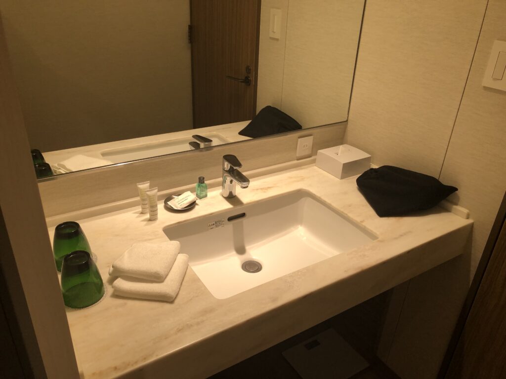 軽井沢マリオットホテルノースウィング客室洗面台