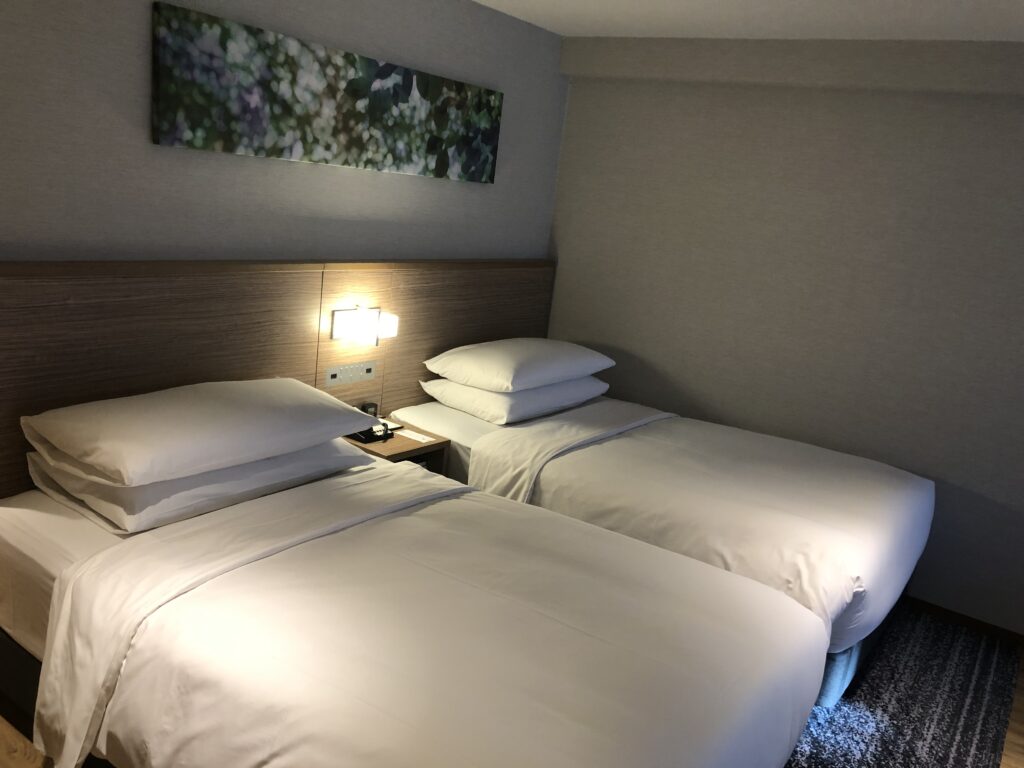軽井沢マリオットホテルノースウィング客室ベッド