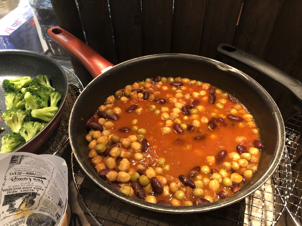 軽井沢マリオットプラチナ会員ラウンジ朝食フード豆