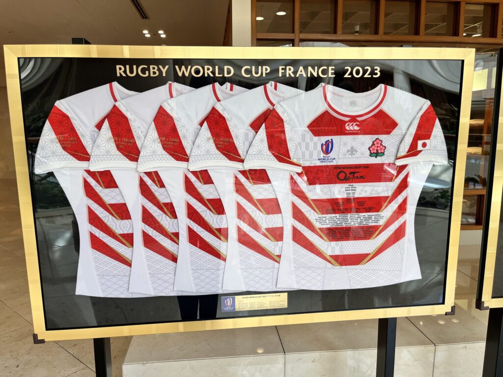 シェラトン・グランデ・オーシャンリゾート 3階フロア ラグビー日本代表ユニフォーム