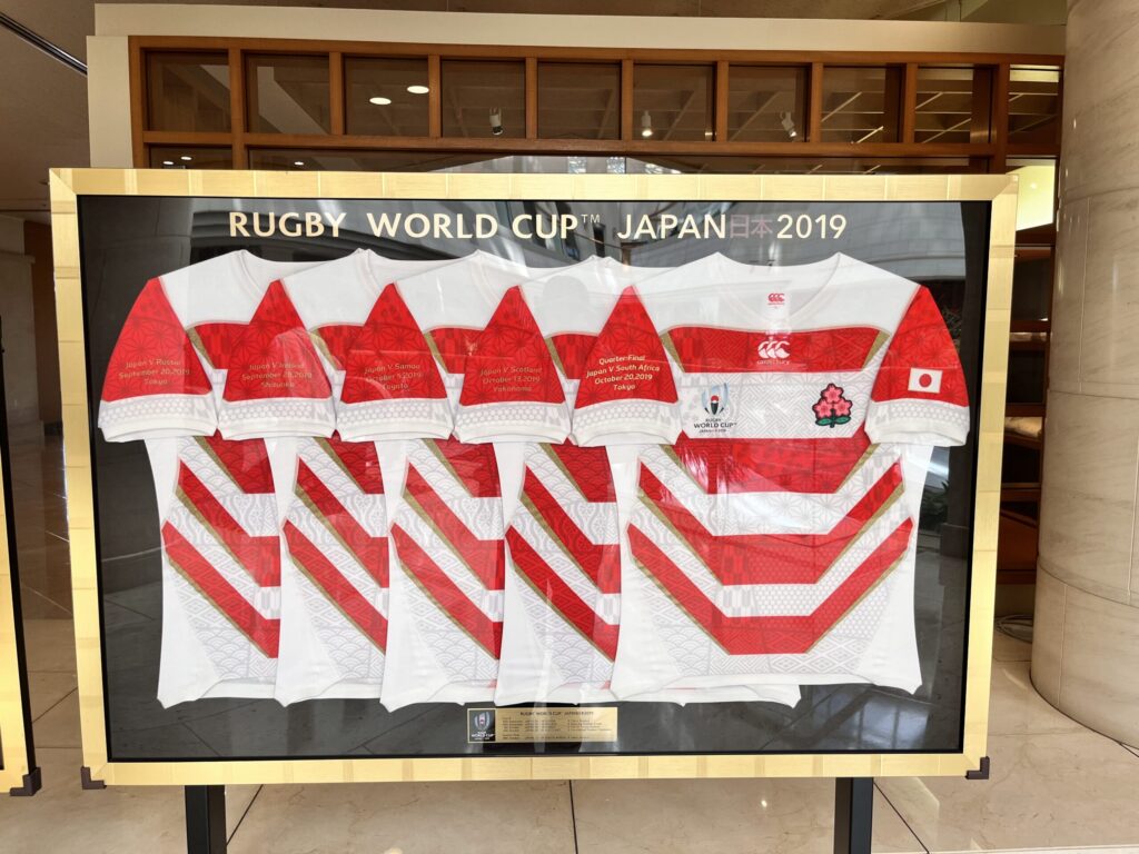 シェラトン・グランデ・オーシャンリゾート 3階フロア ラグビー日本代表ユニフォーム
