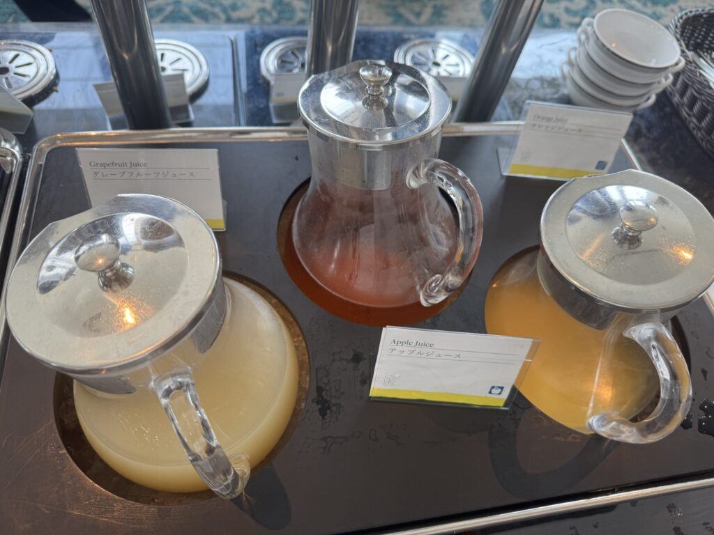 ウェスティンホテル仙台　レストラン朝食　ドリンク