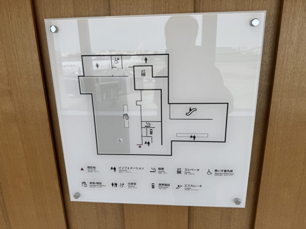 福岡空港 国内線 ANAスイートラウンジ フロアマップ