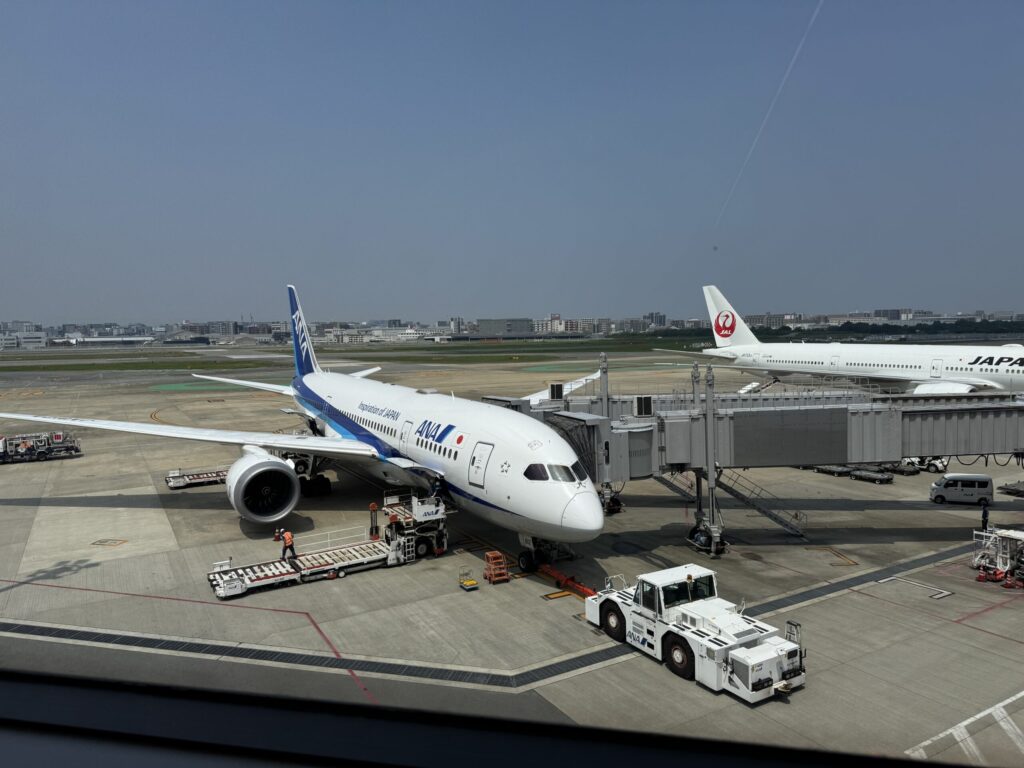福岡空港 国内線 ANAスイートラウンジからの眺め